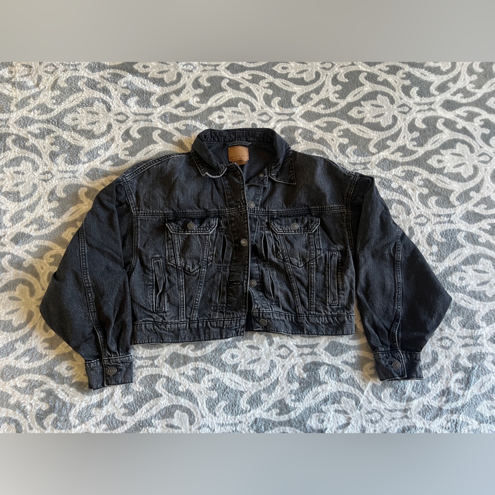American Eagle Denim Jacket - Black XS